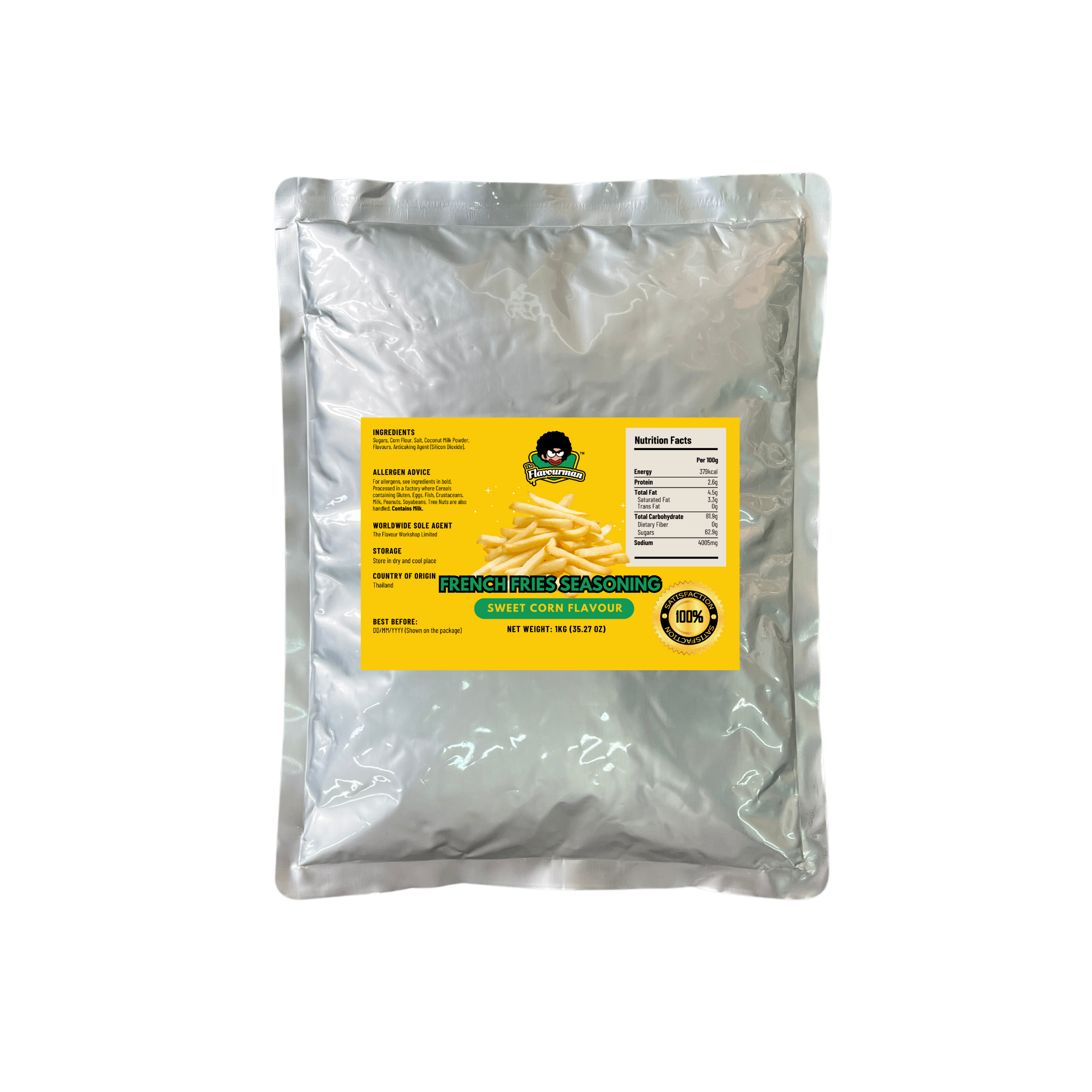 French Fries Seasoning (shake shake 粉) - Sweet Corn Flavour (1KG)