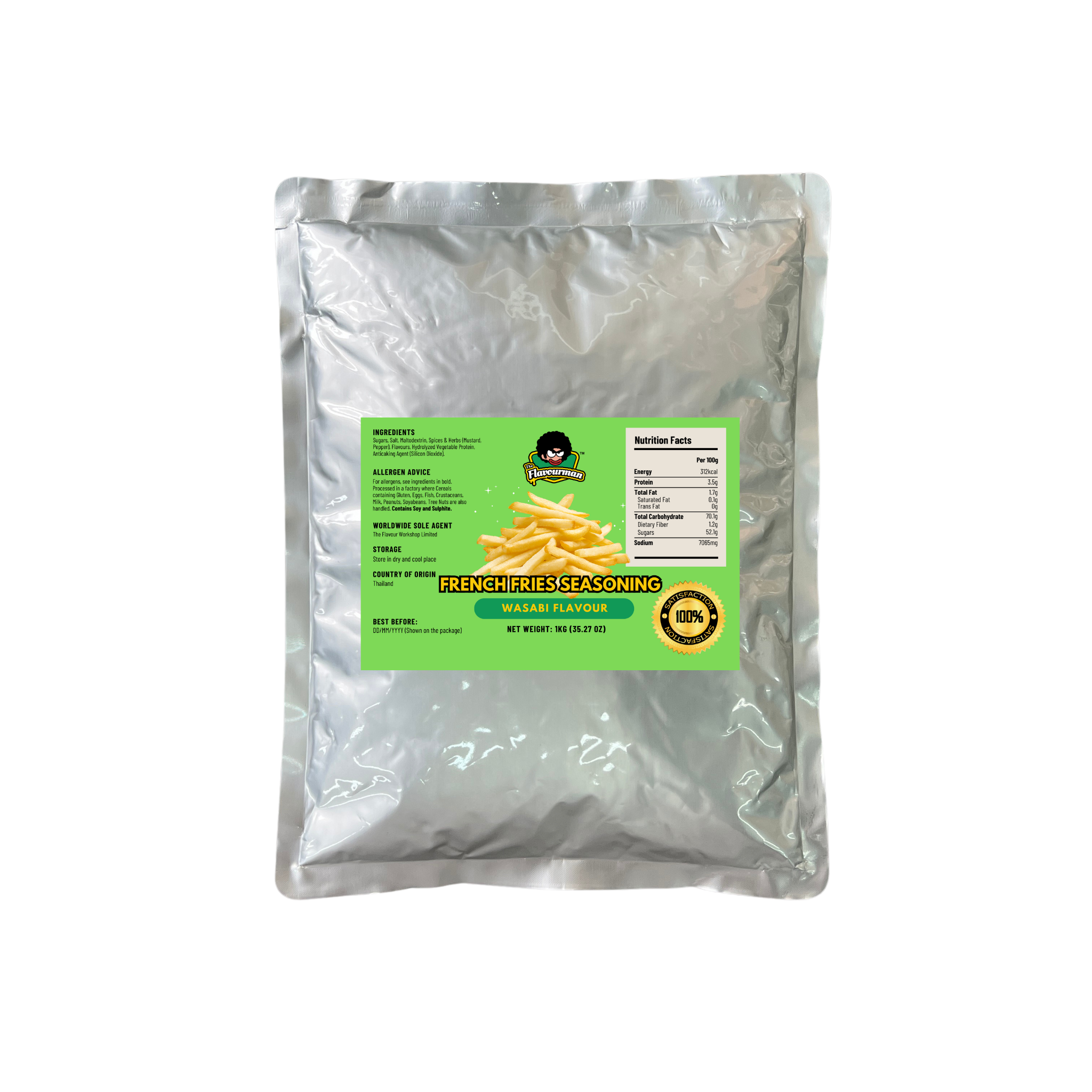 French Fries Seasoning (shake shake 粉) - Wasabi Flavour (1KG)